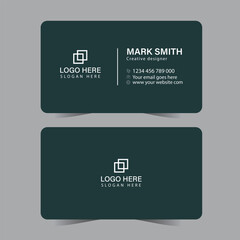 Obraz premium Editable simple clean minimalist business card design