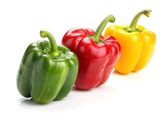 red yellow and green bell peppers