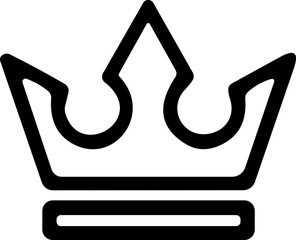 Crown Icon – Royal Symbol of King, Queen, or Prince | Vector Illustration