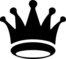 Crown Icon – Royal Symbol of King, Queen, or Prince | Vector Illustration