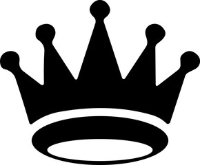 Crown Icon – Royal Symbol of King, Queen, or Prince | Vector Illustration