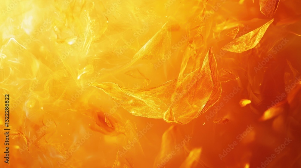 Poster colorful and radiant orange textures fill the canvas, creating a dynamic visual experience. the inte