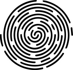 Fingerprint icon, finger print identity symbol, thumbprint sign  vector illustration. Fingers prints. Thumbs print Identification. ID verification. Bio metric authentication.