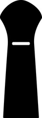 zipper. zipper puller vector illustration zip head, zipper slider flat sketch