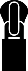 zipper. zipper puller vector illustration zip head, zipper slider flat sketch