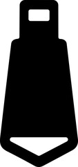 zipper. zipper puller vector illustration zip head, zipper slider flat sketch