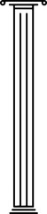 Column vector icon. Ancient pillar. Elegant classic roman, Greek architecture line and silhouette column.