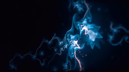 Fototapeta premium Abstract blue light waves background, soft futuristic design