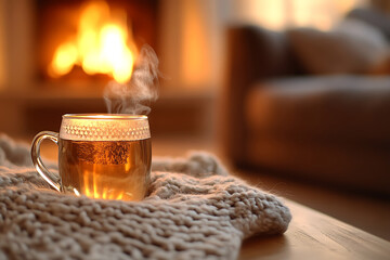 Winter Warmth A Cozy Fireplace Retreat