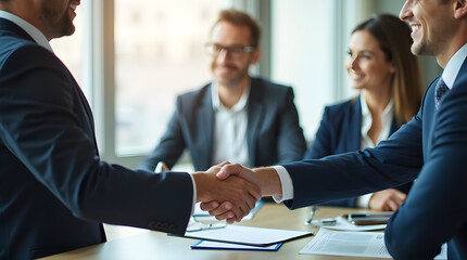 Business Handshake Meeting Agreement Deal