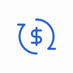 dollar finances icon sign vector