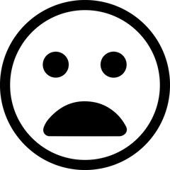 Fototapeta premium Emoji icon. Emoticon. Emotion. Face Gestures. Social Media. Crying, Sad, Angry, shocked facial expression.