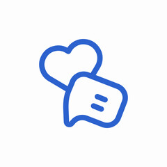 messaging platform icon sign vector