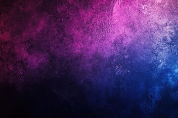 Naklejka premium Grainy dark blue, purple, magenta, and pink gradient background with abstract noise texture for banner design