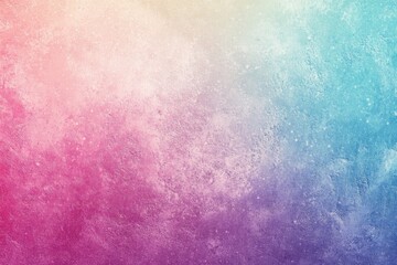 Obraz premium Grainy pastel blue, pink, purple, and green gradient background with noise texture for banner and poster design
