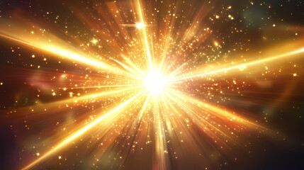 Fototapeta premium Bright light burst with radiant energy effect. Radiance Burst. Illustration