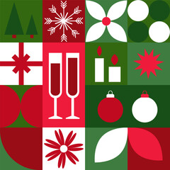 Seamless Christmas pattern vector image
