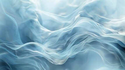 Obraz premium Abstract Blue and White Wavy Lines Background