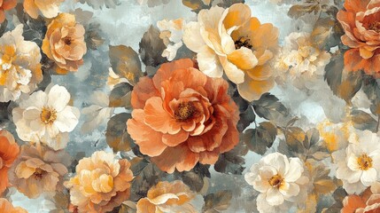 Colorful digital wall tiles new flower design for bathroom and kitchen and also for home decor.3D illustration 3D rendering.