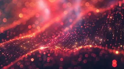 Abstract Digital Technology Clean Presentation Broadcast Background Loop with Particles