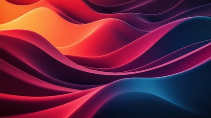 Obraz premium Waves of Vibrant Colors Dancing Through the Space