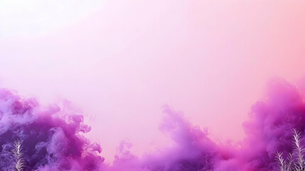 Fototapeta premium Abstract Dreamy Pink And Purple Background With Ethereal Soft Swirls And Gradient Colors Digital Art