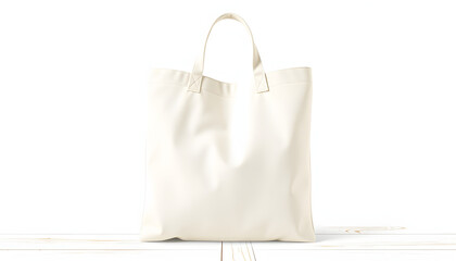 Blank canvas tote bag, design mockup with copy space. Handmade shopping bags, hand-drawn digital illustration. White tone