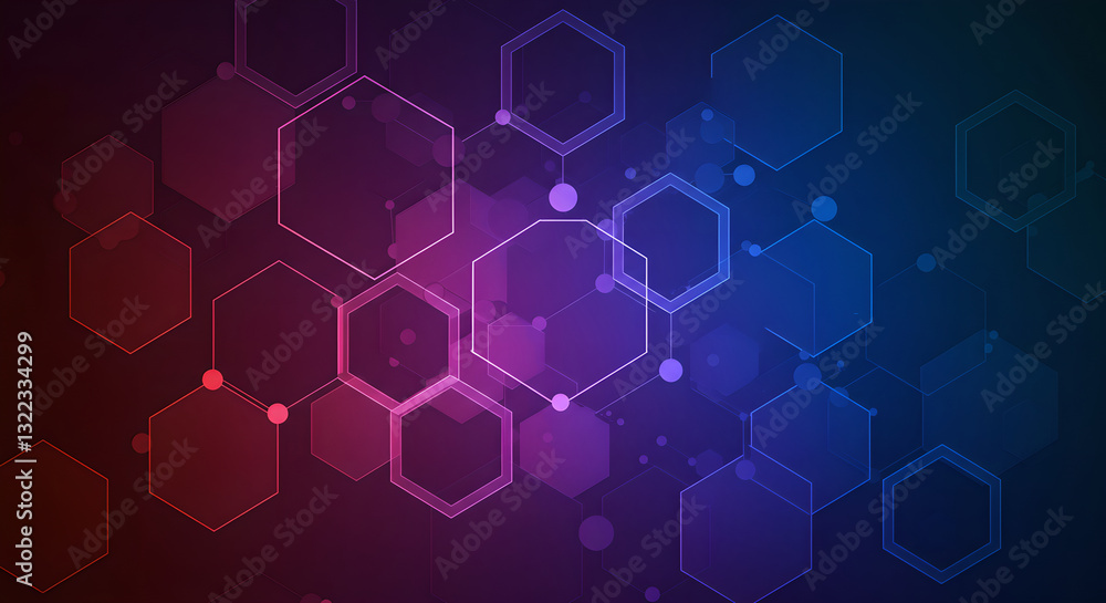 Poster geometric shapes innovation abstract background for technology, engineering, science display, modern