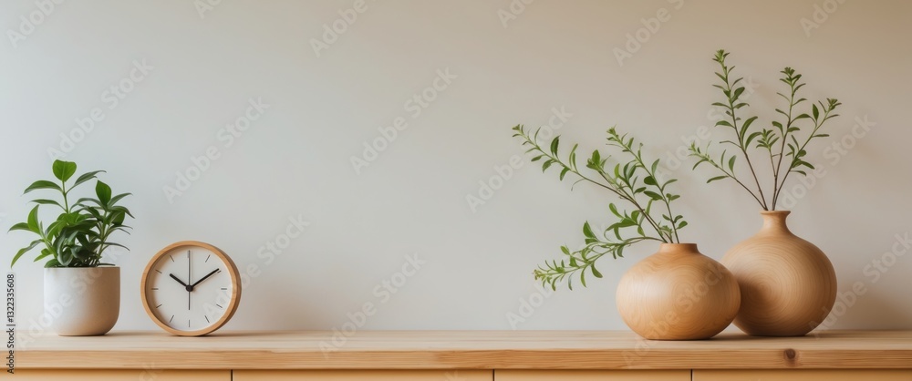 Aufkleber minimal cozy counter mockup design for product display background or branding featuring a bright woo