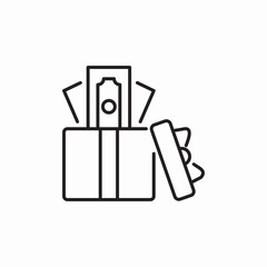 financial gift icon sign vector