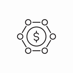 financial system icon sign vector