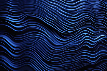 Ripples of Depth: Abstract patterns of elegant curved lines in varying shades of blue create a mesmerizing visual experience.