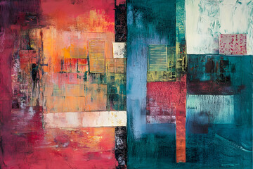 Socioeconomic transformation diptych