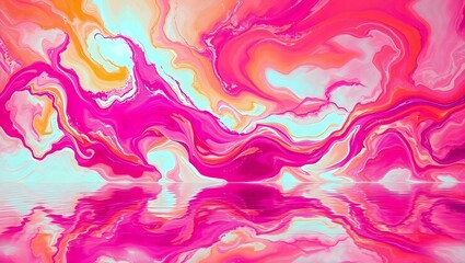 abstract watercolor background with water drops, Vibrant Abstract Liquid Marble Swirls