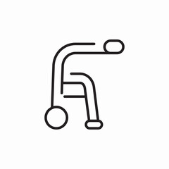 walking assistance products icon sign vector