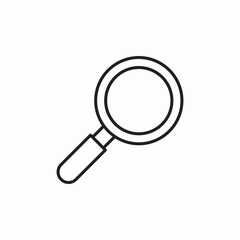 zoom glass icon sign vector