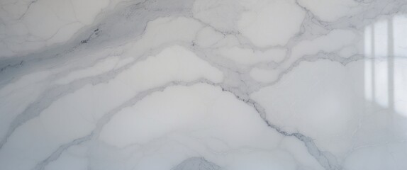 Fototapeta premium Natural white marble texture for skin tile wallpaper luxurious background. Creative stone ceramic art wall interiors backdrop design. High-resolution image.