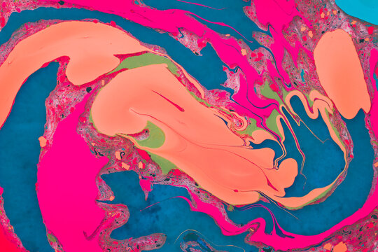 Dynamic array of swirling colors in abstract art composition