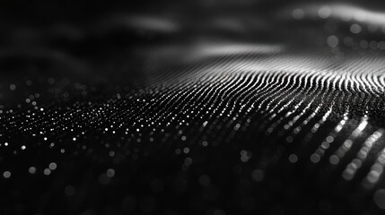 Abstract grayscale digital wave background.