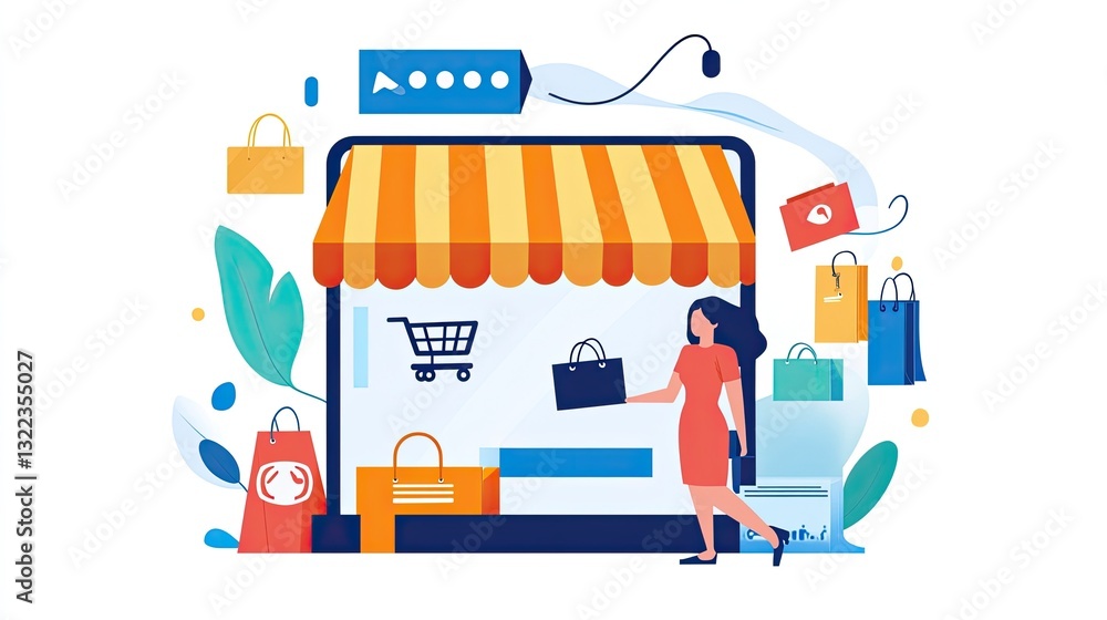 Poster customizable e commerce website templates for efficient online store creation and enhanced user expe