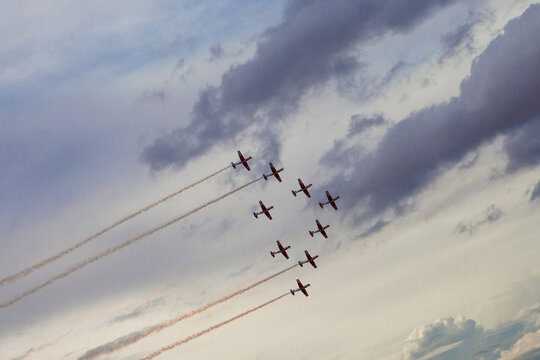 Aerobatic Team Performs at Torrejon Air Base in Spain