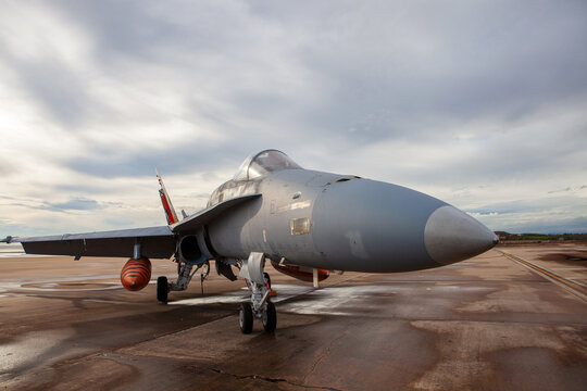 Fighter Jet on Display at Torrejon Air Base, Spain