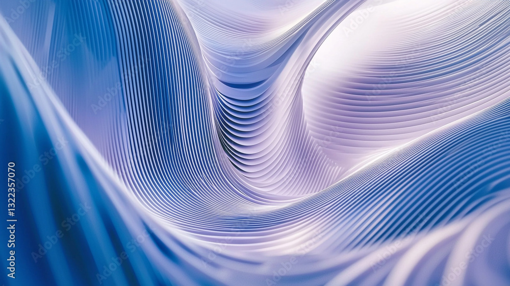 Poster abstract blue and purple wave pattern background design texture art lines image style color curves