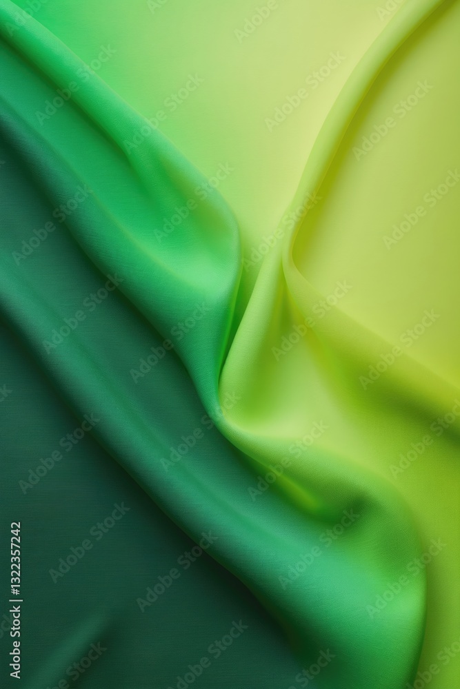 Poster noisy grain texture effect with a green and lime color gradient banner background.