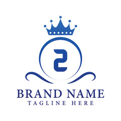 Obraz premium Letter Z luxury gold logo concept brand logo design with a royal gold crown emblem and elegant typography