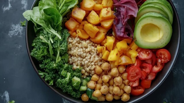 Vibrant & Healthy Rainbow Veggie Bowl