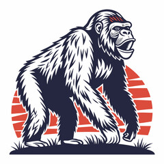 Fototapeta premium Gorilla vector