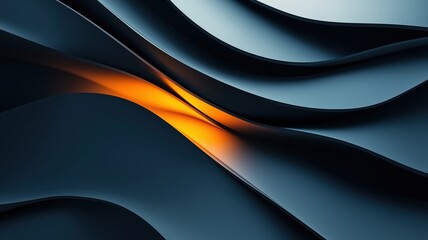 Fototapeta premium Flowing Waves of Contrasting Colors in Motion