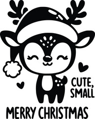 Merry Christmas Deer – Festive Holiday SVG Design