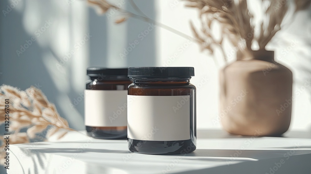Poster customizable editable product label templates for professional use featuring modern design elements 